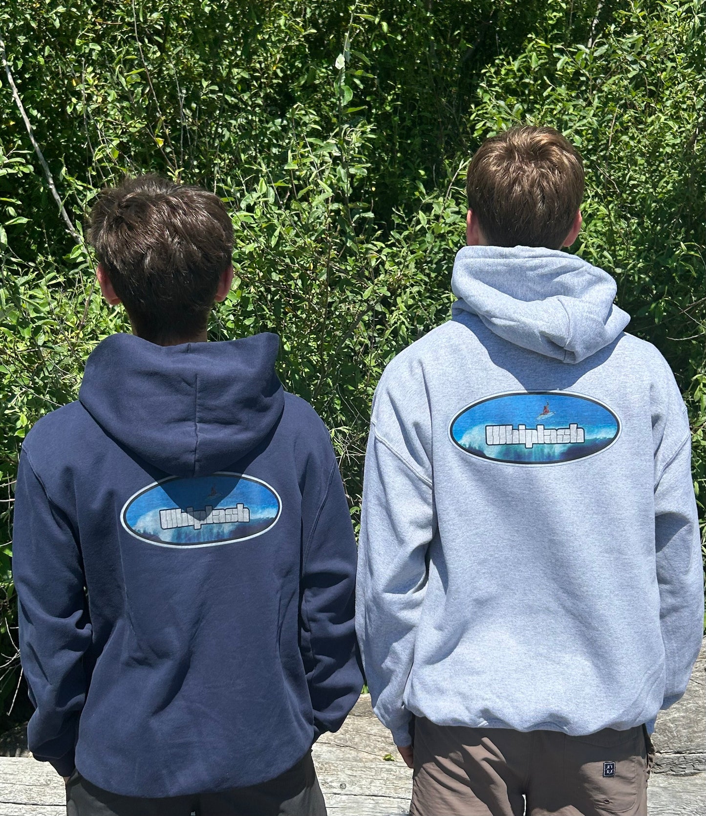 Grey Quad-Hit Surf Hoodie
