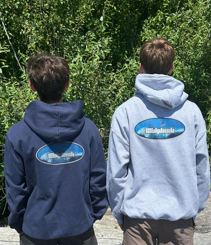 Grey Quad-Hit Surf Hoodie