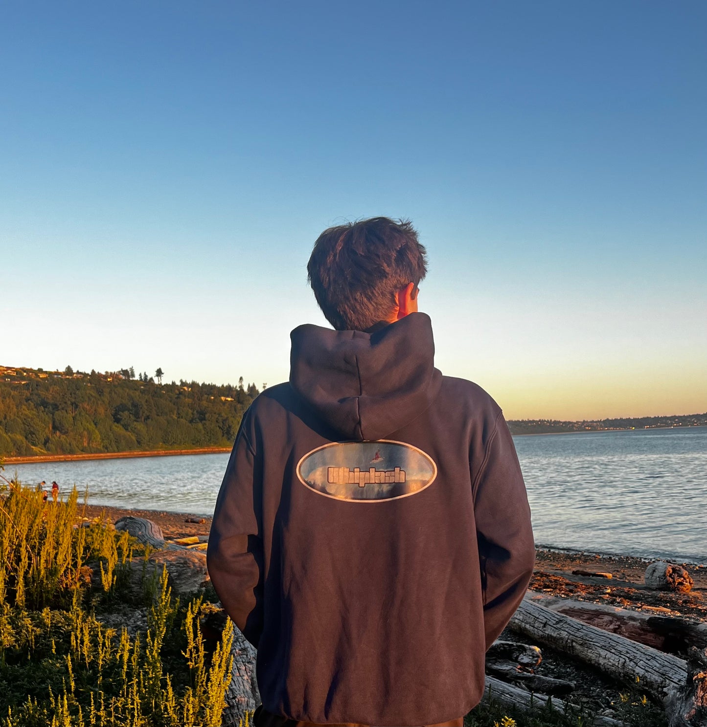 Navy Blue Quad-Hit Surf Hoodie