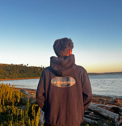 Navy Blue Quad-Hit Surf Hoodie