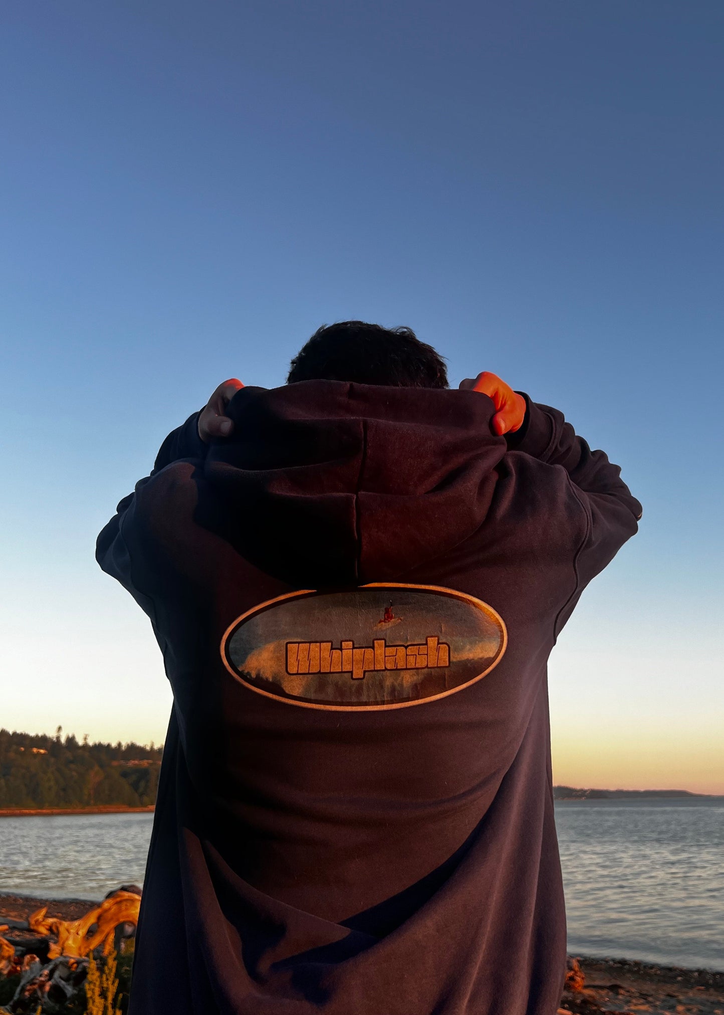 Navy Blue Quad-Hit Surf Hoodie
