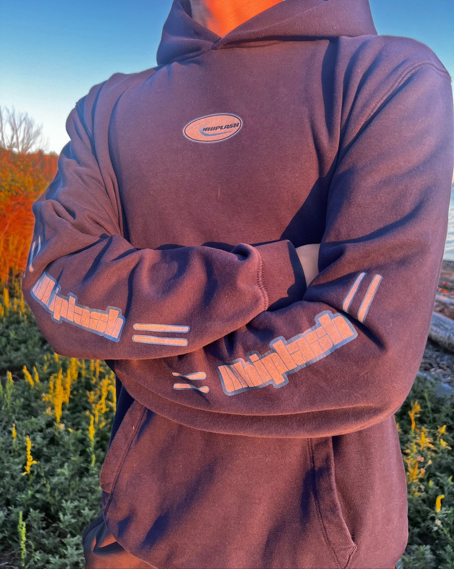 Navy Blue Quad-Hit Surf Hoodie