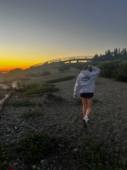 Grey Quad-Hit Surf Hoodie